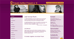 Desktop Screenshot of frauen-helfen-frauen-ev.org